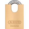 ABUS Lucchetto in Ottone 65CS/40 - Corpo in Ottone - Arco in Acciaio Temprato e Protezione Arco - Livello di Sicurezza ABUS 5