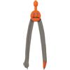 Wonday - Bussola Canon 360° star, plastica bicolore 13,5 cm arancione/grigio