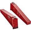 SOTECH 1 coppia di ausili di montaggio per guide per cassetti (sinistra/destra) 355 x 47,5 x 99,5 mm, rosso, ausilio di montaggio per guide a estrazione totale, guide a estrazione parziale