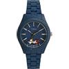 Timex Orologio da uomo Peanuts 41 mm, cinturino blu, quadrante blu, cassa blu TW2V53300