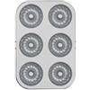 Decora 0070039 Stampo 6 Mini Kugelhopf Ø 7,5 Cm Antiaderente