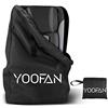 YOOFAN Controllo Gate Borsa da Viaggio con Zaino a Tracolla per Passeggini, Seggiolini Auto, Carrozzine, Booster, Sedie a Rotelle, Resistente all'acqua - Ottimo per Aereo e Bagagli (Nero)