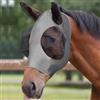 Adiwo Maschera Antimosche per Cavallo, Maschera Mosche Cavallo Rete Morbida con Paraorecchie, Elasticità Maschera da Mosca per Cavallo con Protezione UV, Anti Mosca, Zanzare, Insetti(grigio)