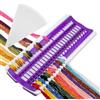 DIVINA VITAE Organizzatore Di Filo Da Ricamo Con 50 Posizioni Organizzatore Di Filo Per Punto Croce In Schiuma Plastica Per Organizer Di Filo, Strumenti Per Cucito Fai Da Te Accessori Per Ricamo (Viola)