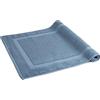 herzbach home Tappetino da Bagno 60x100 cm | 100% cotone | Tappetino Doccia | 1000g/m² | Blu