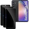 LYPHPE 【3 Pezzi】 Vetro Temperato per Samsung Galaxy A54 Privacy Pellicola Protettiva,Durezza 9H,Anti-Spy,Anti-Graffio,Senza Bolle,Anti-Impronte Protezione Schermo per Samsung Galaxy A54