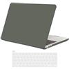 TECOOL Cover compatibile con MacBook Pro 16 Pollici 2020 2019 (A2141) con Touch Bar, Custodia Rigida Protettiva Sottile in Plastica e Copritastiera UE, Verde Militare
