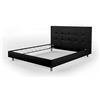 BiBi Relax Letto Matrimoniale Imbottito in Ecopelle | Testiera Imbottita, Telaio Ideale per Tutti i materassi 160 x 190 cm: Memory Foam, Poliuretano, Lattice o a Molle. 100% Made in Italy
