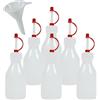 mikken Viva Haushaltswaren Flacone da, Bianco, 50ml, 6 unità