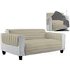 Italian Bed Linen Datex Copri Divano a Doppia Faccia in Microfibra Anallergica, 100%, Multicolore (Tortora/Grigio Scuro), 4 Posti