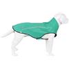 Mile High Life Impermeabile per cani, regolabile, impermeabile, riflettente, per cani di taglia piccola, media e grande, leggero, traspirante, con foro per guinzaglio (verde, S petto 56-63,5 cm)