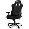 Arozzi Inizio Sedia da Gaming, Tela, Nero, 53 x 47 x 133 cm, ergonomica;imbottita