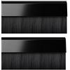 STORMGUARD 02AM0010838BL BDS Clip di copertura inferiore della porta spazzola paraspifferi, nero, 838 mm, set di 2 pezzi