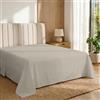 Pizuna Linens Pizuna Lenzuolo sopra singolo Cotone 150x280cm Tortora 400fili trama Sateen | Lenzuolo sopra Singolo 100% cotone a fiocco lungo, trama sateen, 150x280 cm, colore Semplicemente Tortora, 400 fili, 1 pezzo