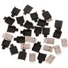 MSEKKO Connettore a saldare 10 Set Tipo A USB 4 Pin Maschio Presa Kit connettore Spina terminazione Guscio in plastica