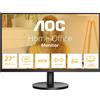 AOC AOC U27B3A - Monitor a LED - 27 - 3840 x 2160 4K UHD (2160p) @ 60 Hz - IPS - 350 cd/m² - 1000:1 - HDR10 - 4 ms - 2xHDMI, DisplayPort - altoparlanti - nero U27B3A