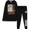 One Piece Pigiama Bambino - Pigiama Ragazzo in Cotone Lungo a Maniche Lunghe 7-14 Anni - Anime Gadget Regalo Ufficiale (Nero, 9-10 Anni)