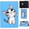 Succtop Cover Galaxy Tab A 10.1 2019 Custodia in Pelle PU Flip Stand Cover Portafoglio Porta Penna Slot Card Custodia Tablet per Samsung Galaxy Tab A 2019 10.1 Pollice SM-T510/SM-T515 Blue Cat