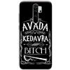 Mixroom - Cover Custodia Back Case in TPU Silicone Morbido per Xiaomi Redmi Note 8 PRO Fantasia Avada Kedavra Bitch E81