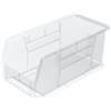 Akro-Mils 30230 AkroBins Plastic Storage Bins, Space-Saving Stackable Bins for Garage, Pantry, Craft Organization, 27,6 cm x 14 cm x 12,7 cm, trasparenti, confezione da 12