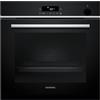 Siemens HR532GBS3, iQ300, forno da incasso con supporto per vapore, 60 x 60 cm, programmi automatici cookControl15, aria calda 3D, aria fry (lamiera inclusa), softMove, ecoClean, riscaldamento rapido,