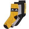 adidas Yth CRW Socks, Calzini Uomo, Black/Glogry/Actgol, KM