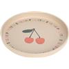 LÄSSIG Piatto per bambini senza melamina, senza BPA, per lavastoviglie e microonde/Plate Happy Fruits Cherry