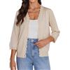 Gyabnw Cardigan Donna Elegante con Bottoni Coprispalle Donna Casual Cardigan in Maglia a 3/4 Maniche Lavorato a Bolero Shrug per Primaverile Autunnale