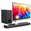 ULTIMEA Soundbar, 160W Soundbar TV con Subwoofer, Bassi Profondi Regolabili, 2.1 Canali Sound Bar per TV, Soundbar Bluetooth 5.3, Modalità di gioco EQ per PC, ARC/Optical/AUX/USB, Ultra Magro Nova S40