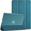 EasyAcc Custodia Cover Compatibile con ipad 9 generazione /8ª e 7 generazione da 10.2 pollici, modello 2021 2020 2019 - Custodia ultra sottile con retro trasparente (blu pavone)