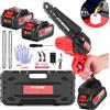 JVISION Motosega a Batteria con 8000mAh Batterie, Mini Motosega Elettrica a Batteria per Potatura, Elettrosega Compatta Sega da Potatura