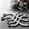 topolenashop Set 5 Chiavi A S Poligonali Metriche In Acciaio Cromo Vanadio, Doppia Misura 12 Punti 10x11-18x19 mm, Chiavi Curve Per Dadi e Bulloni Auto Moto Officina | MR 70074