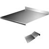 Vulcan Inox | Spianatoia in acciaio inox con tarocco taglia impasto | MADE IN ITALY (70 X 50 + 2CM BATTENTE 4CM ALZATA)