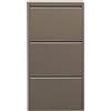 Kare Design scarpiera Caruso, taupe, 3 ante per max. 6 paia, salvaspazio, 103x50x15cm, corridoio, ingresso, stile minimalista, design e praticità