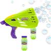 Gazillion Bubbles Gazillion Sparabolle di Sapone a Doppia Uscita | Macchina Bolle Sapone Portatile e Autoportante 2 in 1, Spara Bolle di Sapone Automatico per Feste | Luci a LED Cangianti | Giochi per Bambini 3+