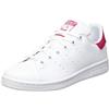 adidas Stan Smith J, Sneaker Unisex - Bambini e ragazzi, Ftwr White Ftwr White Bold Pink, 36 2/3 EU