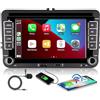 Aphrfamma VW Auto radio of Golf 5 6 Doppio Din compatibile con CarPlay wireless/Android Auto per VW Polo Passat Caddy EOS T5 Touran con 7 Pollici IPS Mirror Link Bluetooth/FM/AM/USB/EQ/SWC