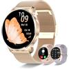 Betatree Smartwatch Donna Chiamata Bluetooth e Risposta, Orologio Digitale Donna con Sonno Cardiofrequenzimetro, 20 Sportivo Orologio Fitness Tracker Cronometro Contapassi, Impermeabile Smart Watch Android iOS