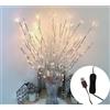 Ulalaza Lampada con ramo da 77 cm con 6 rami e 120 lampadine a LED Alimentata tramite USB Rami di salice illuminati a LED Utilizzare per riempire vasi per decorazioni natalizie per interni ed esterni