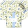 Scent-Hi Carta Profumata per Cassetti, 6 Fogli Lino Fresco per Armadi per Profumare i Vestiti e Decorare i Mobili, 36.5 * 50 cm