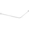 Kleine Wolke 0348100001 - Binario con Asta angolare, 90 x 90 cm, Diametro 25 mm, Colore: Bianco