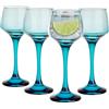 Set bicchieri grappa - Bicchieri da grappa con stelo da 85 ml - Bicchierini amaro trasparenti ed eleganti - Set 6 bicchieri grappa particolari