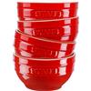STAUB Ceramique - Set di ciotole, 400 ml, ciotole per cereali, ciotole da portata, ciotole da dessert, colore: rosso, ceramica, 12 cm, 4 pezzi