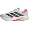 adidas Duramo Speed 2 Running Shoes, Scarpe da Corsa Uomo, Cloud White/Core Black/Lucid Red, 44 2/3 EU