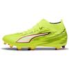 PUMA Scarpe da Calcio Unisex Ultra 6 Match+ FG/AG, Giallo Alert Black-Glowing Red-Lime Squeeze, Taglia 40, Yellow Alert PUMA - Spremere con Lime, Colore: Nero, 42 EU