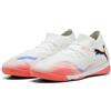 PUMA Future 8 Match It, Scarpe da Calcio Unisex-Adulto, Bianco Nero Rosso Brillante, 47 EU