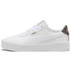 PUMA Carina 3.0 Animal Flair, Scarpe da Ginnastica Donna, Bianco Oro, 40 EU