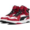 PUMA RBD Break MID - Sneaker unisex, colore bianco e nero, per tutti i tempi, rosso, taglia 38, Puma White PUMA Black for All Time Red, 39 EU