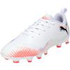 Puma Future 8 Play Fg/AG JrSoccer - Scarpe Unisex per Bambini, Heat Fire Puma Black Ravish, 4 UK