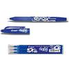 PILOT 1 Frixion Ball Blu + set di mine (3 pcs) + gomma da cancellare